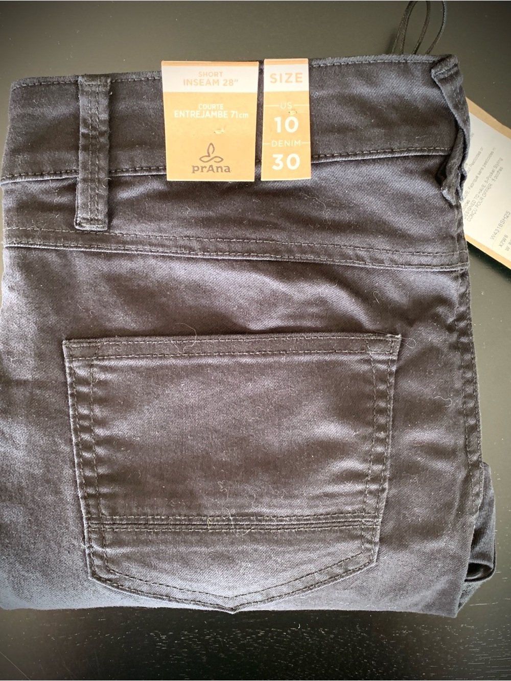 Prana Straight Leg Women’s Jeans in Black 10